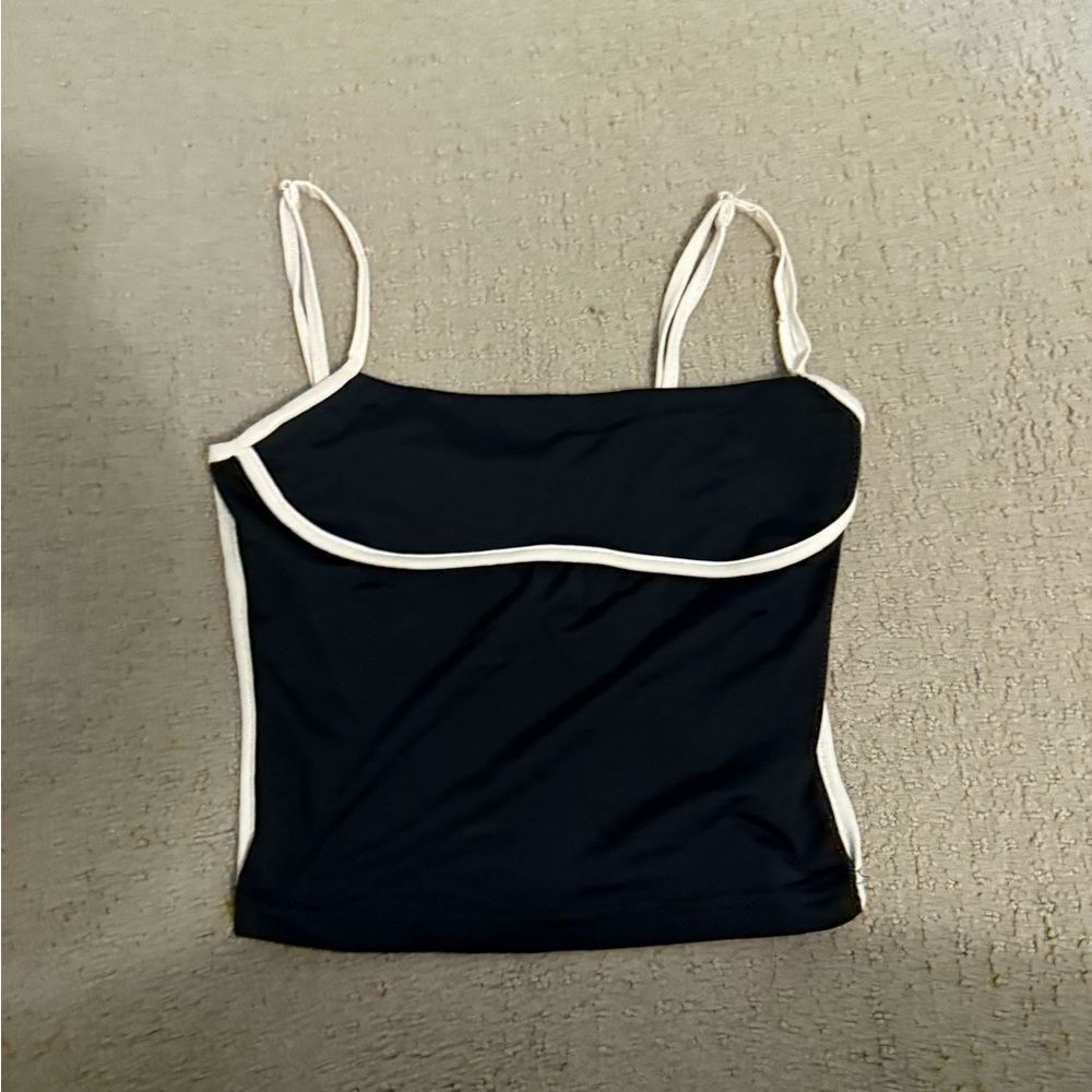 Princess Polly Black and White Fitted Bustier Camisole
